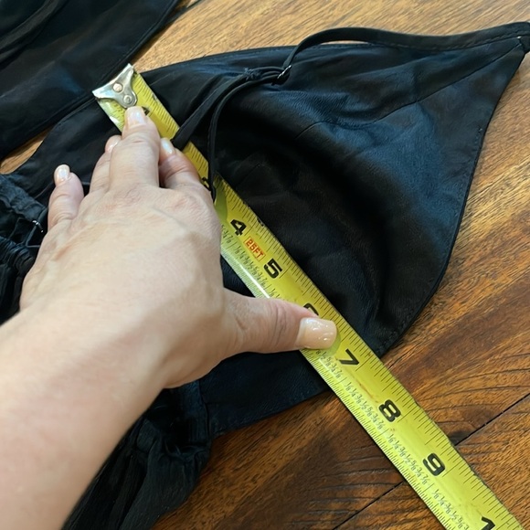 Free People Lexy Dress Long Maxi Boho flowy sleeveless edgy Black size large - Picture 10 of 15